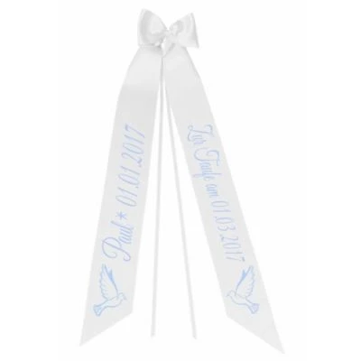 Elefantasie Taufschleife Taube Personalisiert Mit Namen 2 Elefantasie Taufschleife Taube Personalisiert Mit Namen – Bild 2