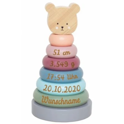 Elefantasie Stapelturm Bär Personalisiert Mit Namen 1 Elefantasie Stapelturm Bär Personalisiert Mit Namen