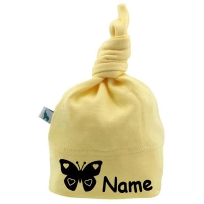 Elefantasie Knotenmütze Schmetterling Mit Name Personalisiert 1 Elefantasie Knotenmütze Schmetterling Mit Name Personalisiert