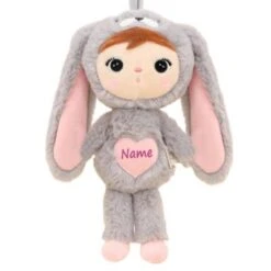Elefantasie Stoffpuppe Hasenmädchen Personalisiert 50cm
