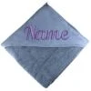 Elefantasie Kapuzenhandtuch Jeans Blau Bestickt Personalisiert Mit Namen