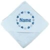Elefantasie Kapuzenhandtuch Hellblau Bestickt Personalisiert Mit Namen