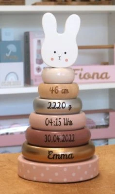 Elefantasie Stapelturm Holz Personalisiert Mit Namen 3 Elefantasie Stapelturm Holz Personalisiert Mit Namen – Bild 3