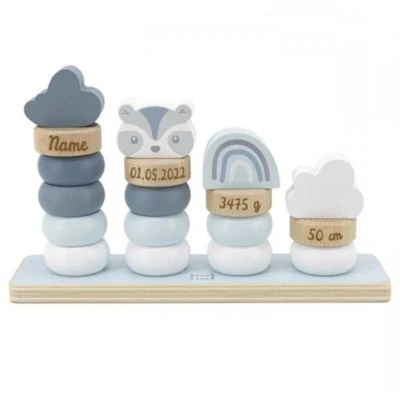 Elefantasie Stapelringe Holz Mit Namen Und Geburtsdaten Graviert 1 Elefantasie Stapelringe Holz Mit Namen Und Geburtsdaten Graviert