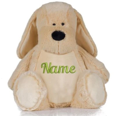 Elefantasie Stofftier Hund Mit Namen Bestickt Personalisiert 1 Elefantasie Stofftier Hund Mit Namen Bestickt Personalisiert