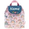 Elefantasie Rucksack Regenbogen Rosa Personalisiert Mit Namen