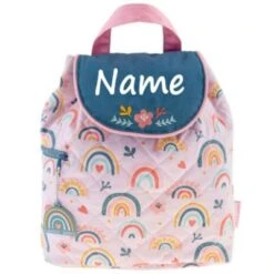 Elefantasie Rucksack Regenbogen Rosa Personalisiert Mit Namen