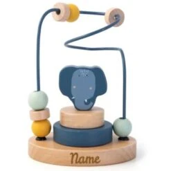 Elefantasie Motorikschleife Holz Elefant Mit Namen Personalisiert Graviert