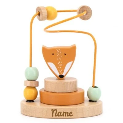 Elefantasie Motorikschleife Holz Fuchs Mit Namen Personalisiert Graviert 1 Elefantasie Motorikschleife Holz Fuchs Mit Namen Personalisiert Graviert