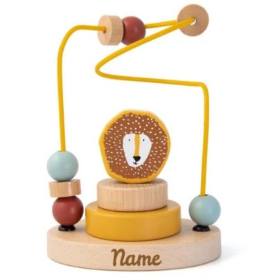 Elefantasie Motorikschleife Holz Löwe Mit Namen Personalisiert Graviert 1 Elefantasie Motorikschleife Holz Löwe Mit Namen Personalisiert Graviert