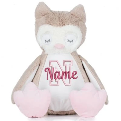 Elefantasie Stofftier Eule Mit Namen Bestickt Personalisiert 1 Elefantasie Stofftier Eule Mit Namen Bestickt Personalisiert