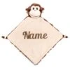 Elefantasie Schnuffeltuch Mit Name Bestickt Affe Braun