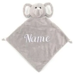 Elefantasie Schnuffeltuch Mit Name Bestickt Elefant Grau -Elefantasie 29477667 02