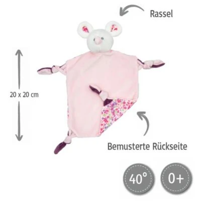 Elefantasie Schnuffeltuch Mit Name Bestickt Maus 2 Elefantasie Schnuffeltuch Mit Name Bestickt Maus – Bild 2
