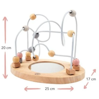 Elefantasie Motorikschleife Mit Name Graviert Spiegel Rose 3 Elefantasie Motorikschleife Mit Name Graviert Spiegel Rose – Bild 3