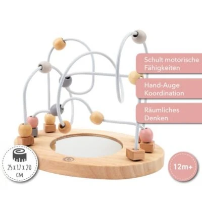 Elefantasie Motorikschleife Mit Name Graviert Spiegel Rose 4 Elefantasie Motorikschleife Mit Name Graviert Spiegel Rose – Bild 4