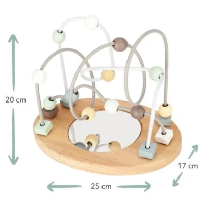Elefantasie Motorikschleife Mit Name Graviert Spiegel Mint 3 Elefantasie Motorikschleife Mit Name Graviert Spiegel Mint – Bild 3