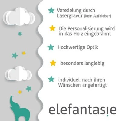 Elefantasie Motorikschleife Mit Name Graviert Spiegel Mint 5 Elefantasie Motorikschleife Mit Name Graviert Spiegel Mint – Bild 5