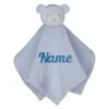 Elefantasie Schnuffeltuch Mit Name Bestickt Bär Hellblau